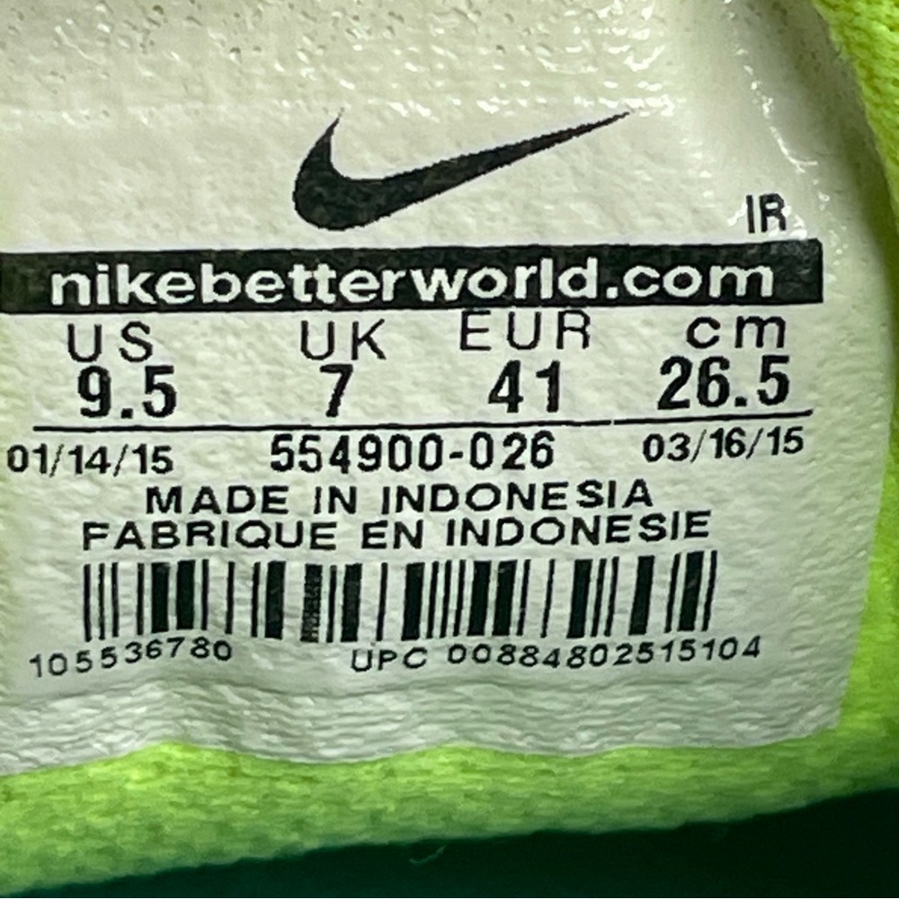 Nike Revolution 2 Running Shoes Womens US Size 9.5 EU 41 Grey Hyper Punch Neon - Picture 13 of 13